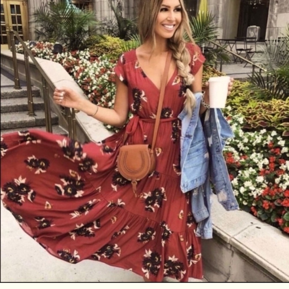Free people All I got floral maxi dress